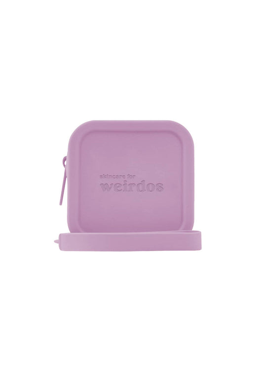 Silicone Purple Zip Pouch - Skincare for Weirdos