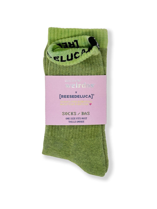Terry Ankle Socks - Green - Skincare for Weirdos