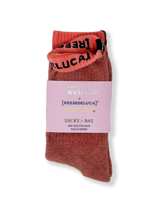 Terry Ankle Socks - Peach - Skincare for Weirdos